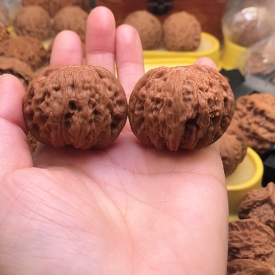 核桃把件44磨盘狮子头