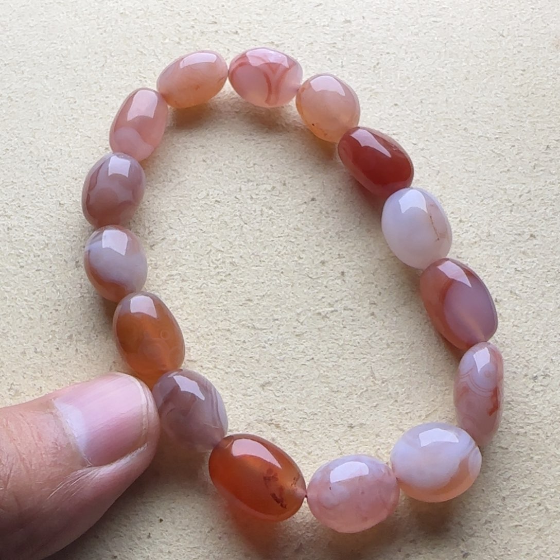 南红玛瑙未镶嵌手链随行缠四玛瑙