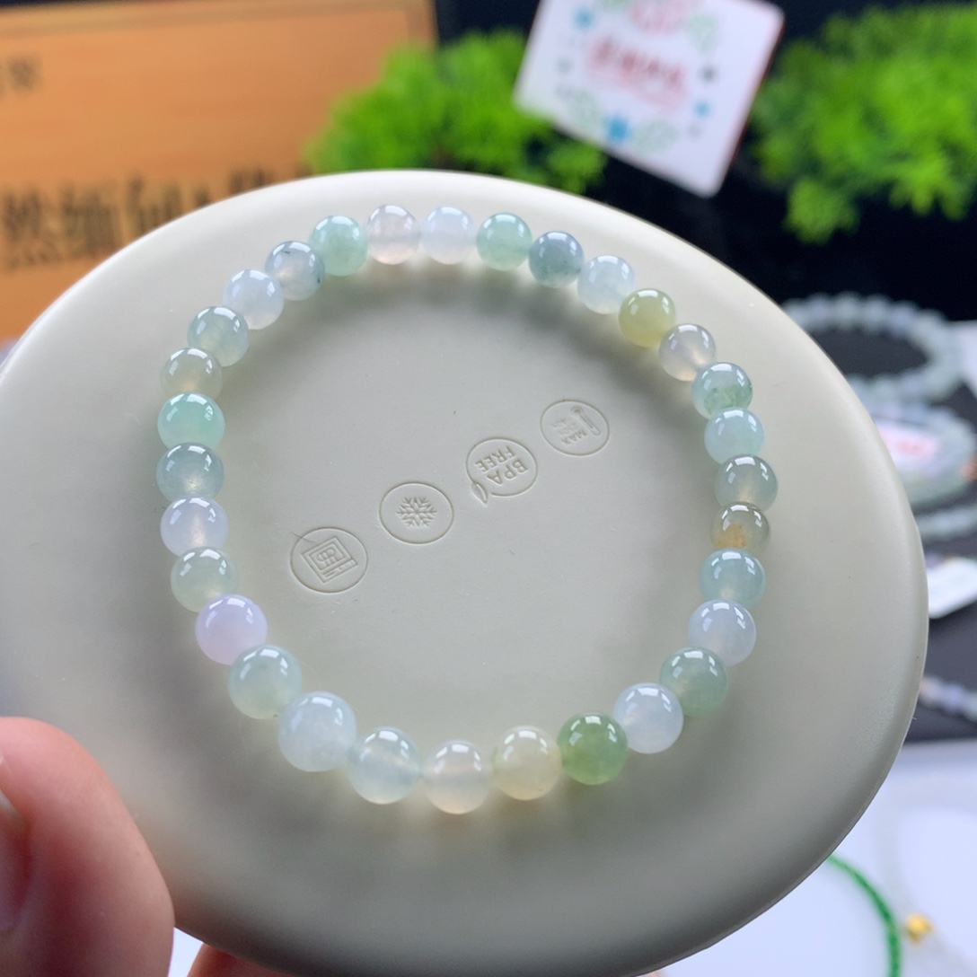 翡翠未镶嵌手链卡6