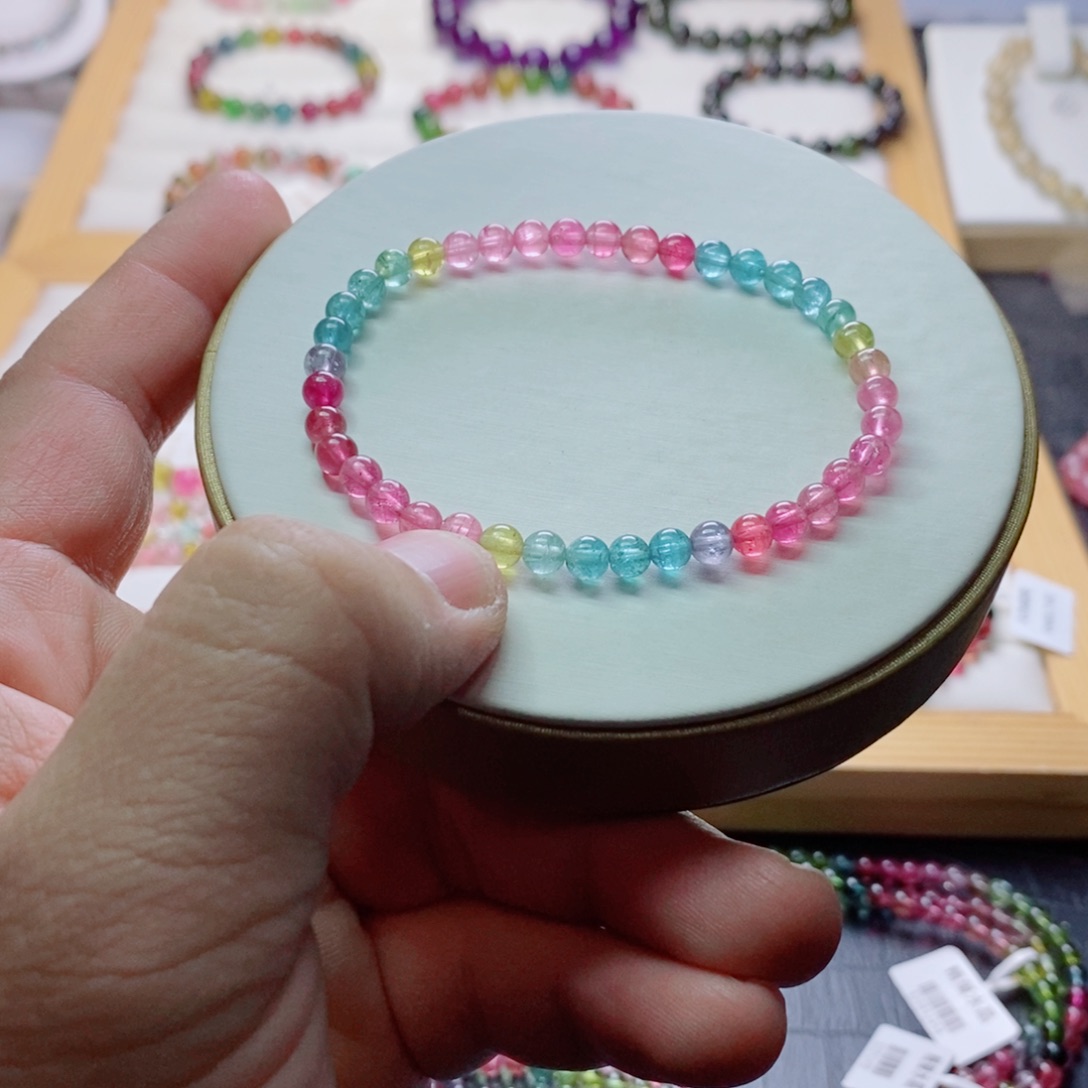 碧玺碧玺手链未镶嵌