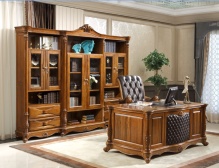 六门书柜乌金木3000*470*2300