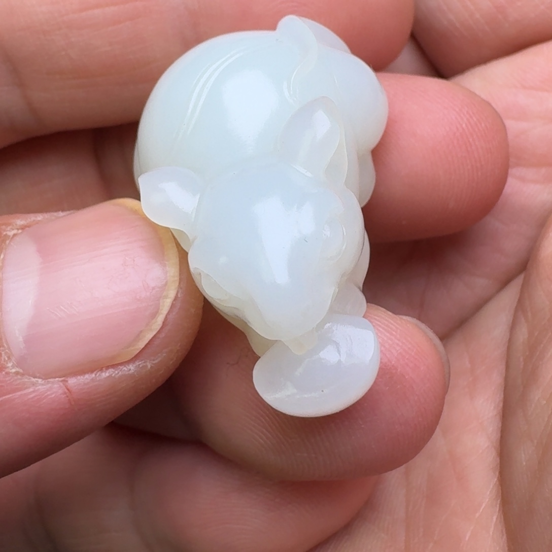 和田玉未镶嵌挂件