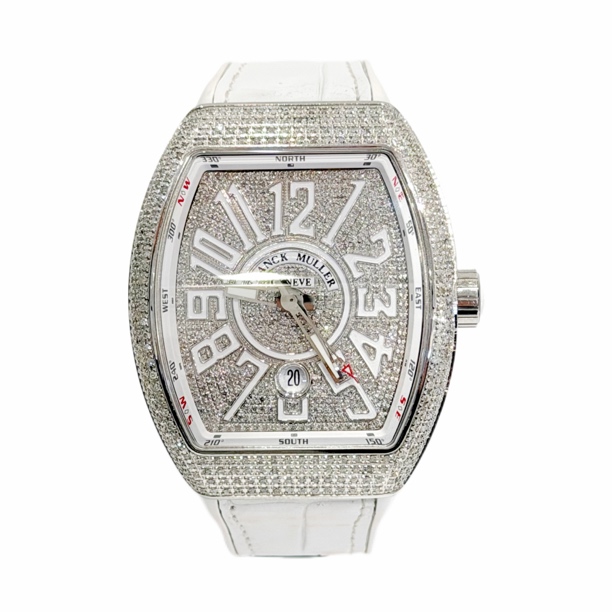 95新 Franck Muller/法兰克穆勒 法穆兰V45/白满天星/后钻/男款
