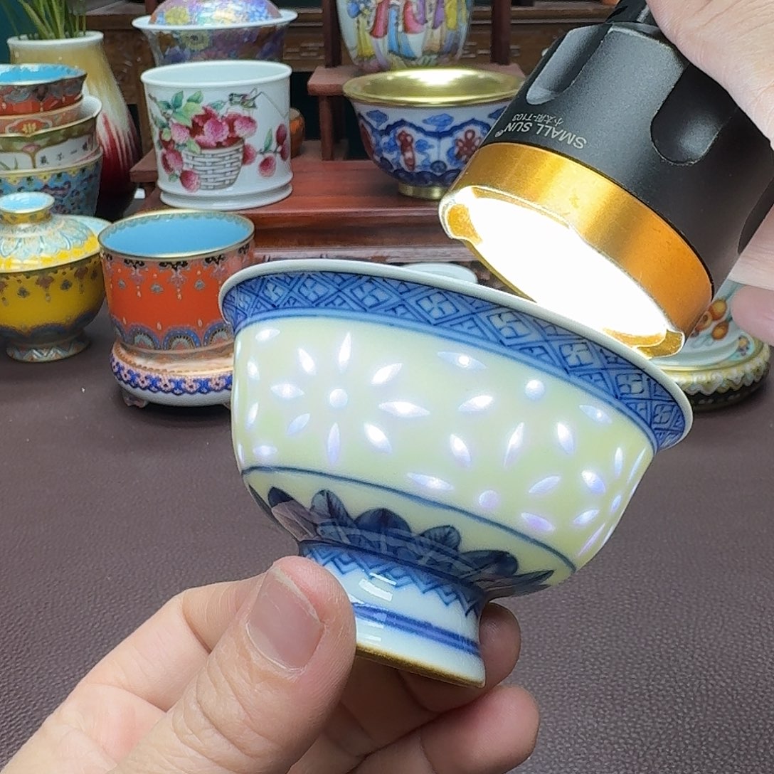 瓷片景德镇仿古手工制作精品展示