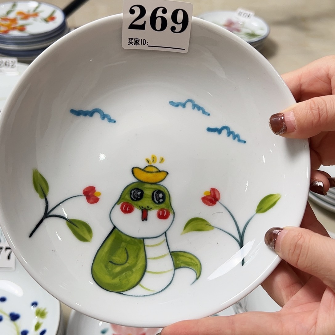 瓷片景德镇陶瓷手工手绘制作