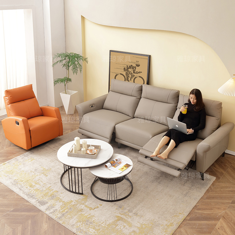 【捡漏价】意式极简头等舱电动多功能沙发客厅简约大小户型真皮沙发