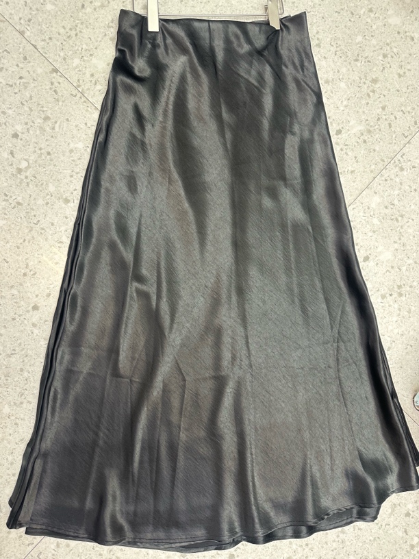 中国风斜裁小鱼尾夏季日常半裙高级感垂感设计半身裙黑色