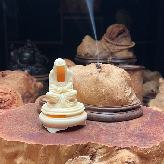 守***人荔枝木荔枝木随型香炉摆件荔158