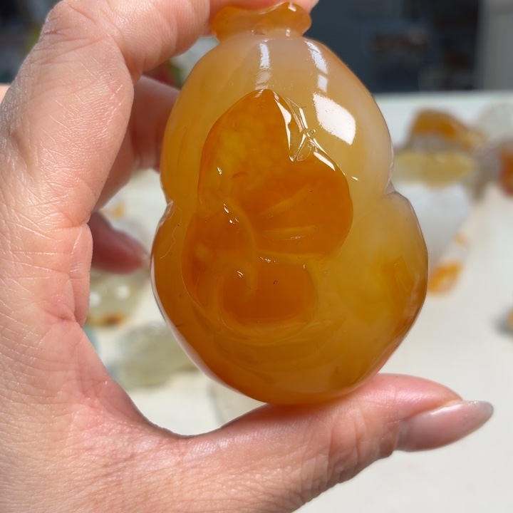 玛瑙/玉髓未镶嵌吊坠(不含链)