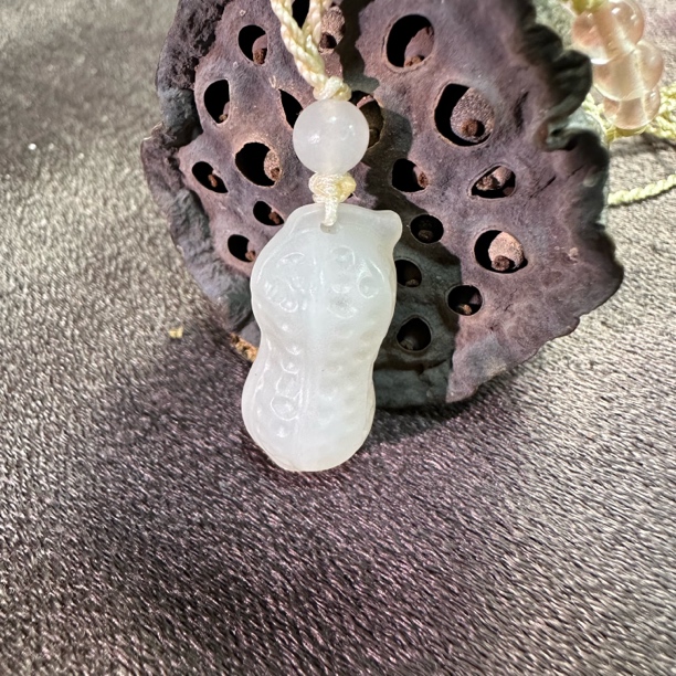 和田玉吊坠挂件脖挂花生生意兴隆富贵平安吊坠简约时尚
