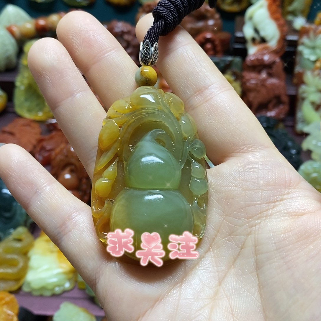 景***忧岫玉未镶嵌吊坠(赠链)