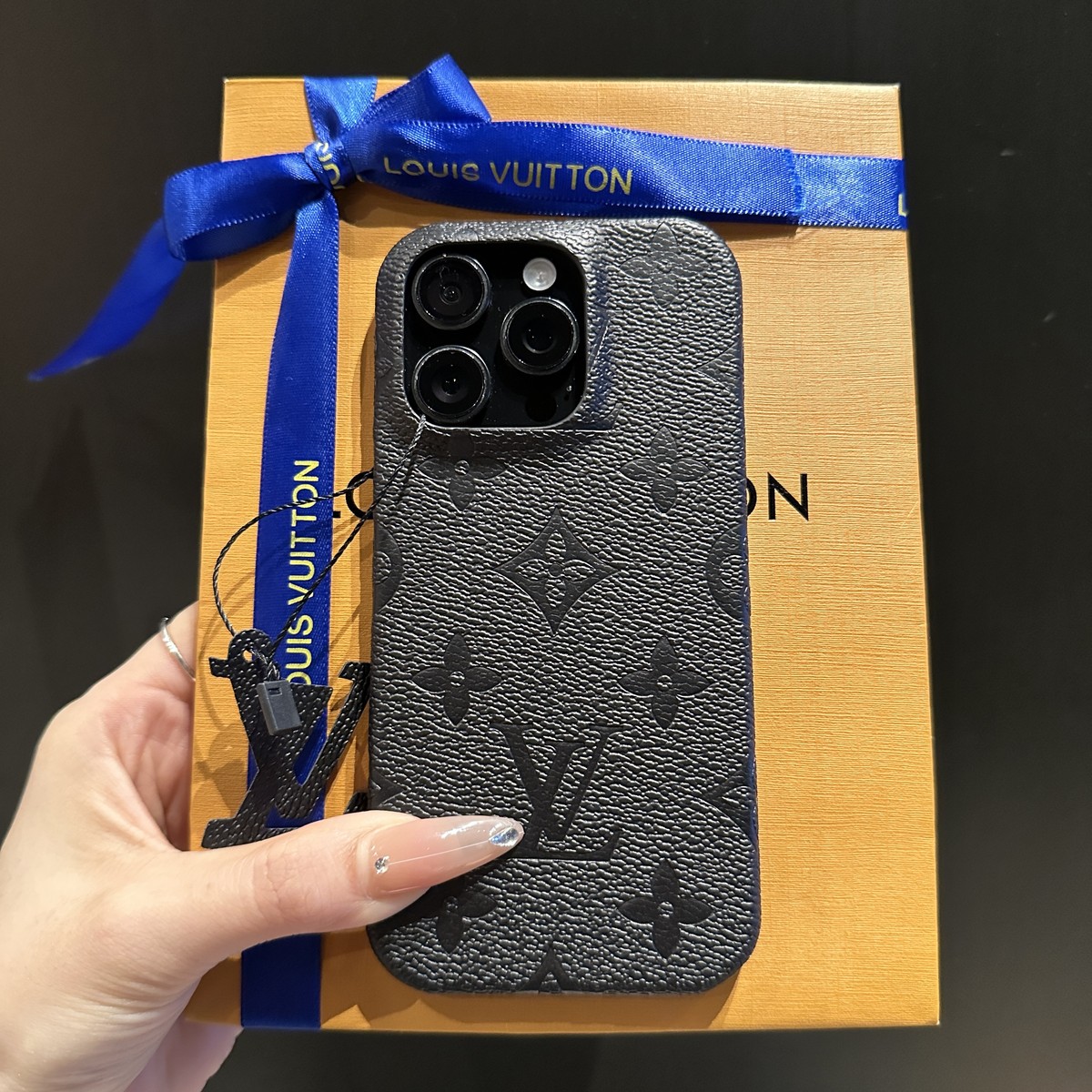 裸肌感老花经典LV适用iPhone16promax苹果手机壳时尚潮牌15promax
