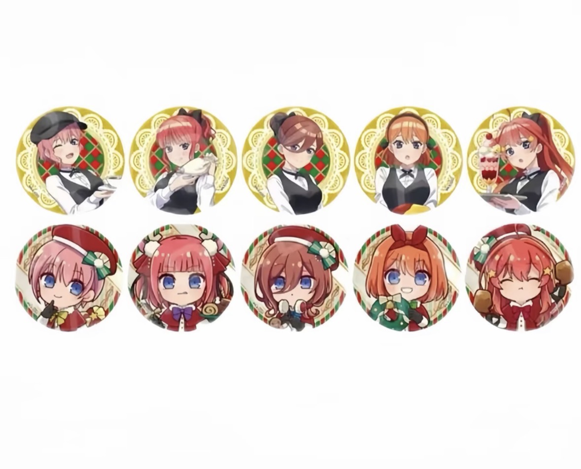 【玥拆】五等分的花嫁 公主咖啡联动 吧唧徽章 盲盒代拆