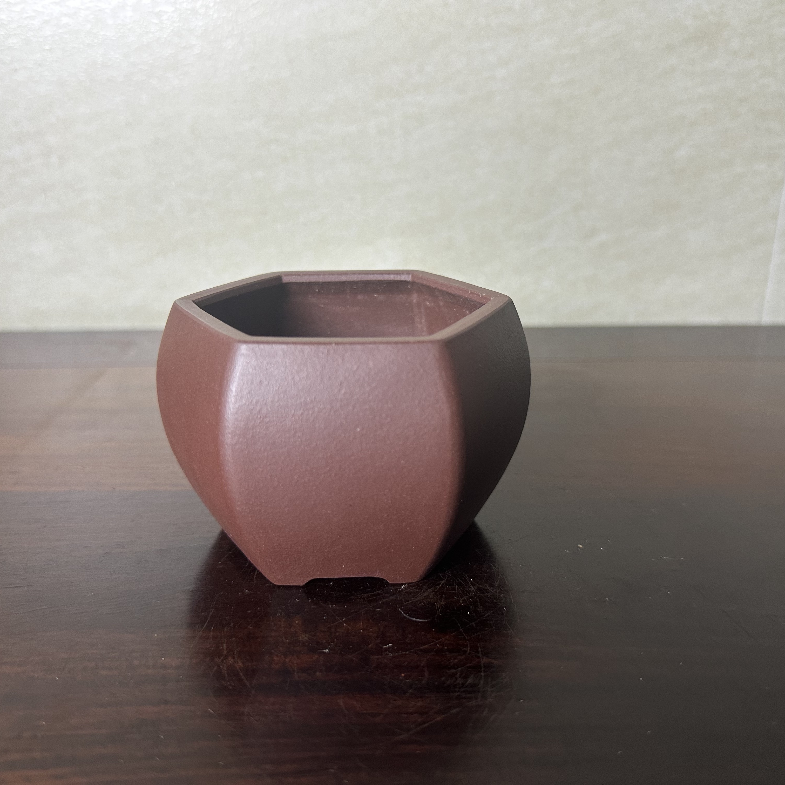 小花盆，宜兴黄龙山原矿紫泥（全手工制作）