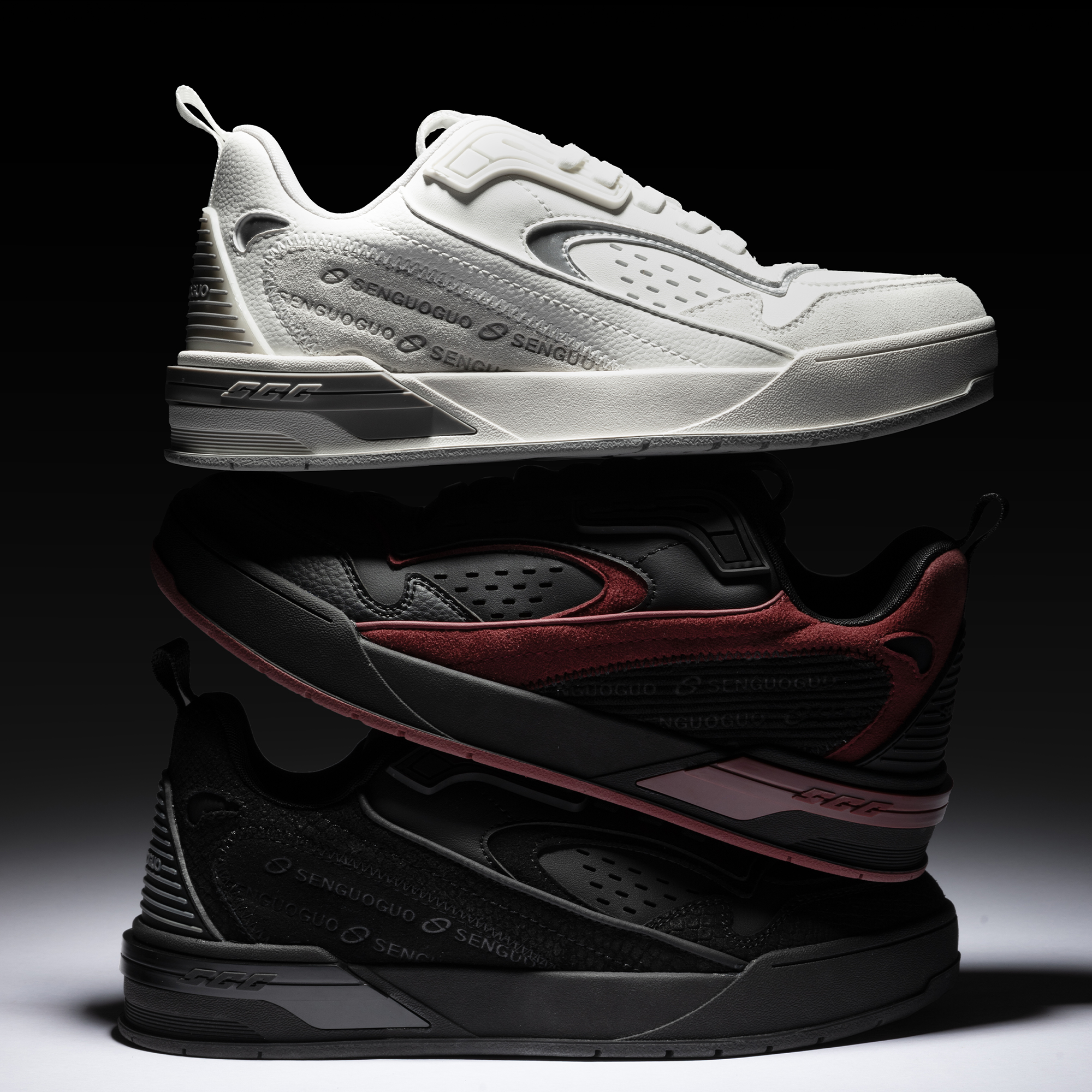 【森果果零零壹——篮球运动板鞋】足弓支撑秋季新款潮流运动男女同款