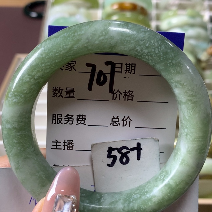 蛇纹石玉手镯未镶嵌707