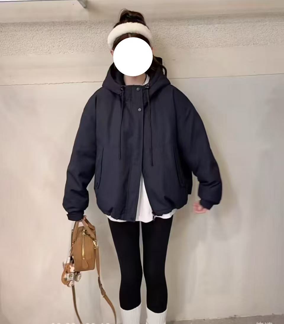 6833连帽加绒外套