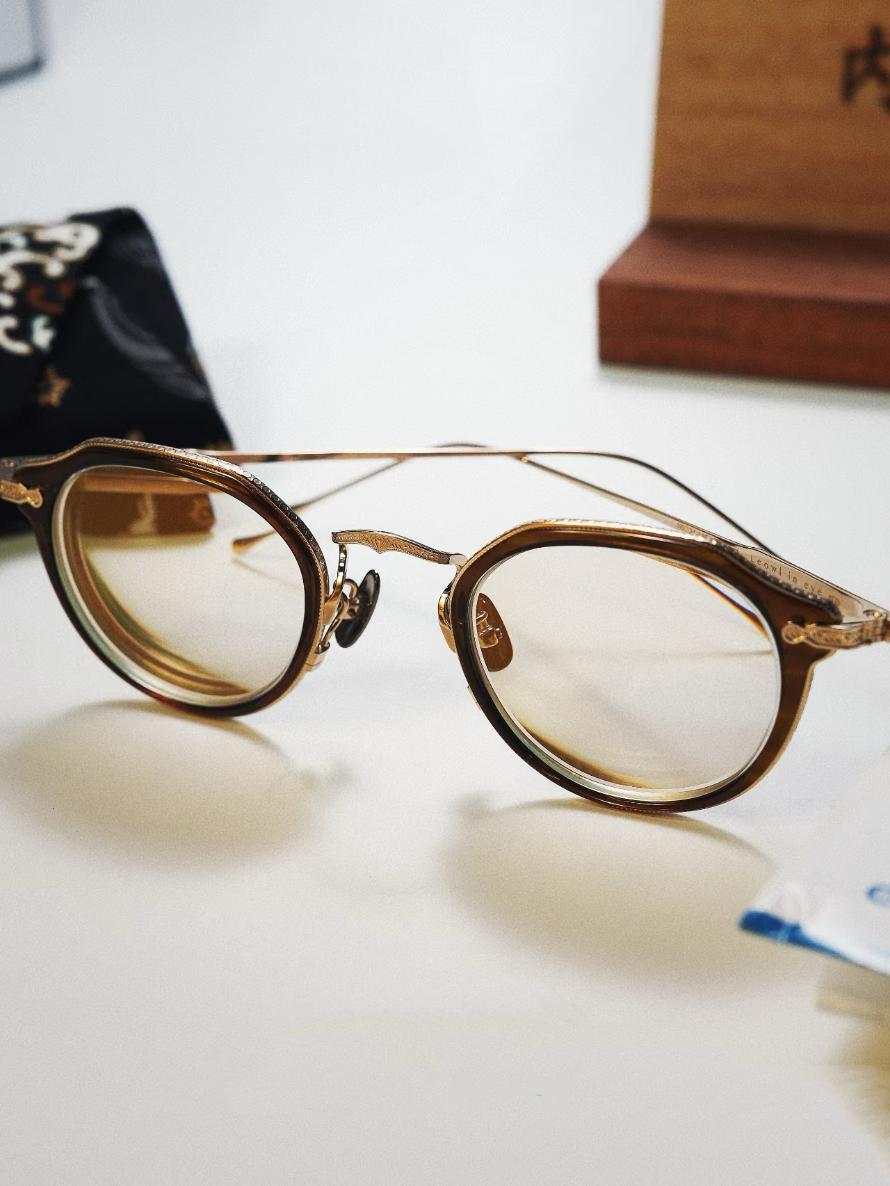 猫头鹰眼镜 日系高端定位手作（49口23-145-147面宽）