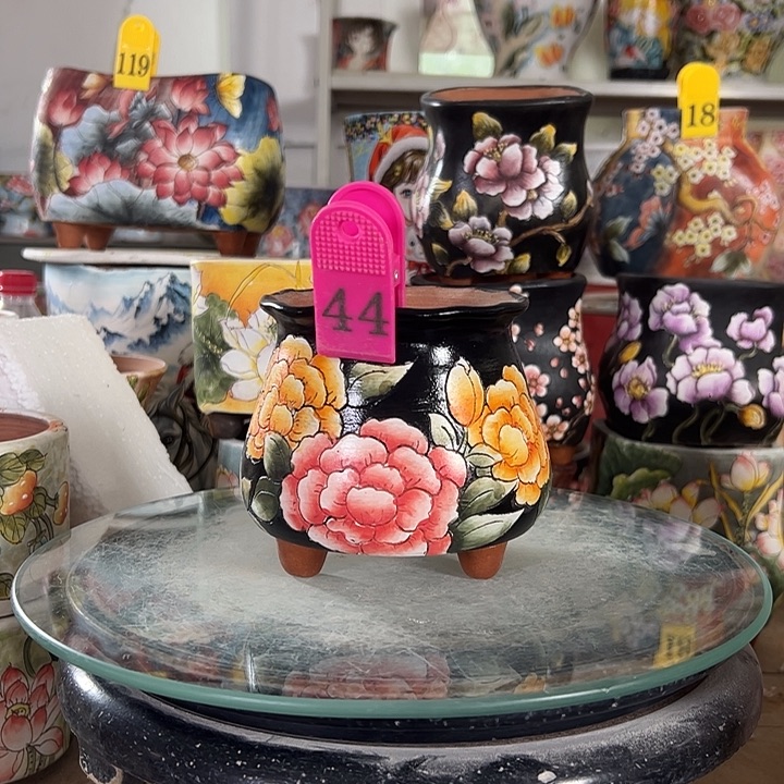 满38包邮 景德镇幸运花盆