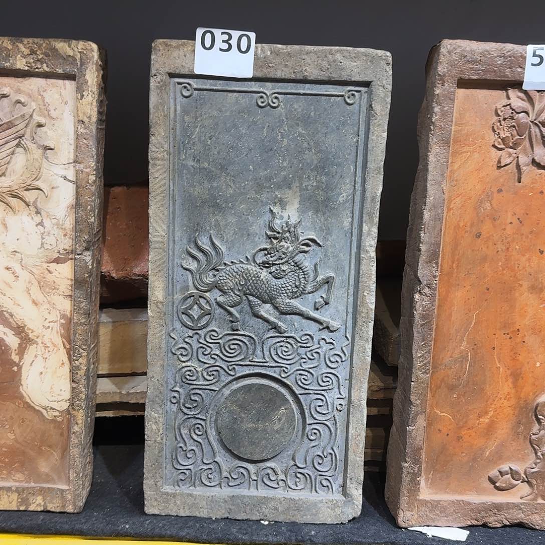 老砖后刻干泡茶台