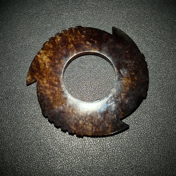 清代和田玉璇玑挂件/文物商店/古94046