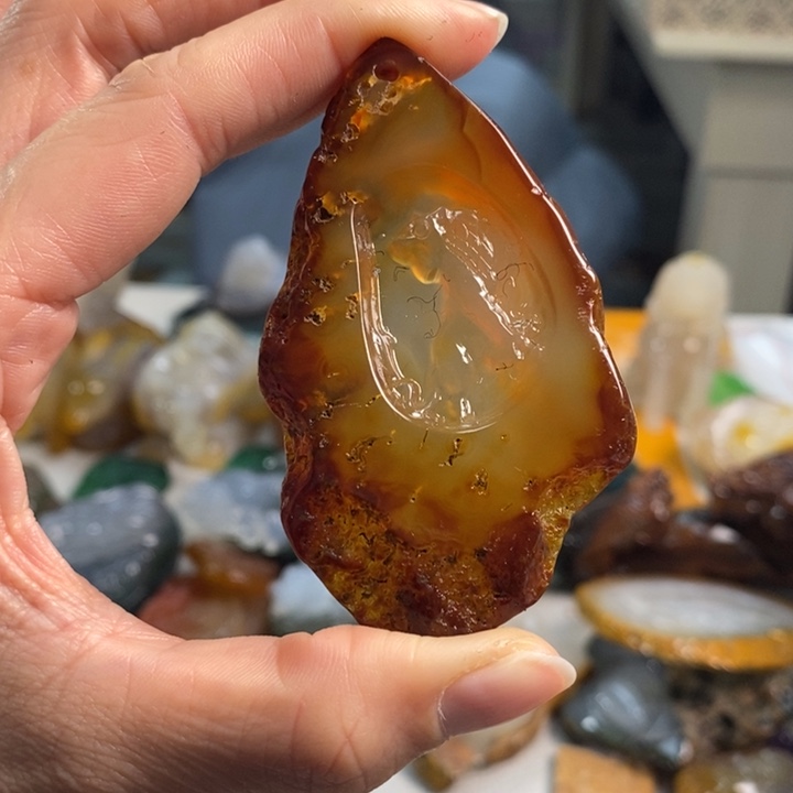 玛瑙/玉髓吊坠(不含链)未镶嵌