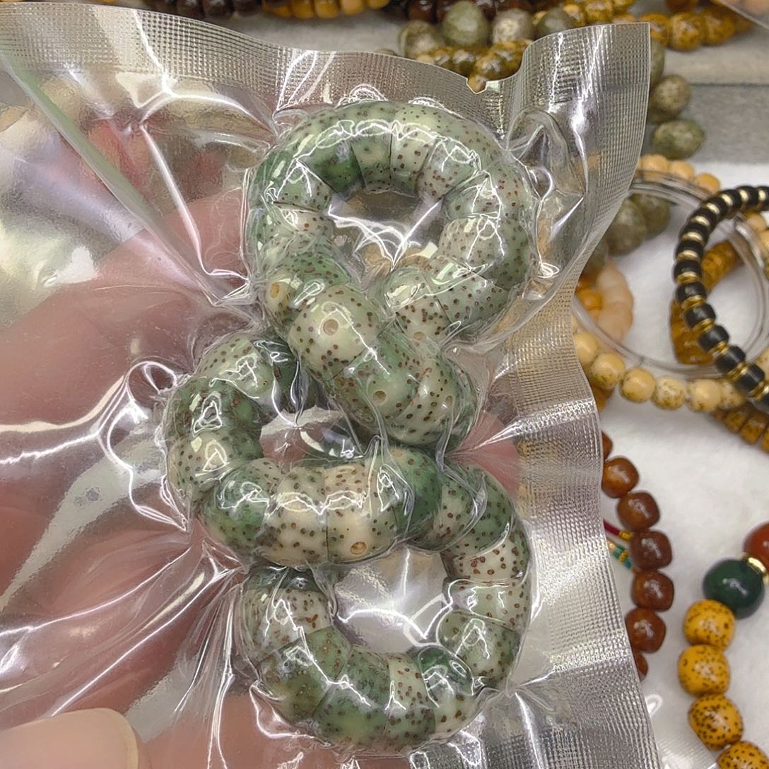 手串星月菩提37荣耀绿星月菩提单圈大肠1.0