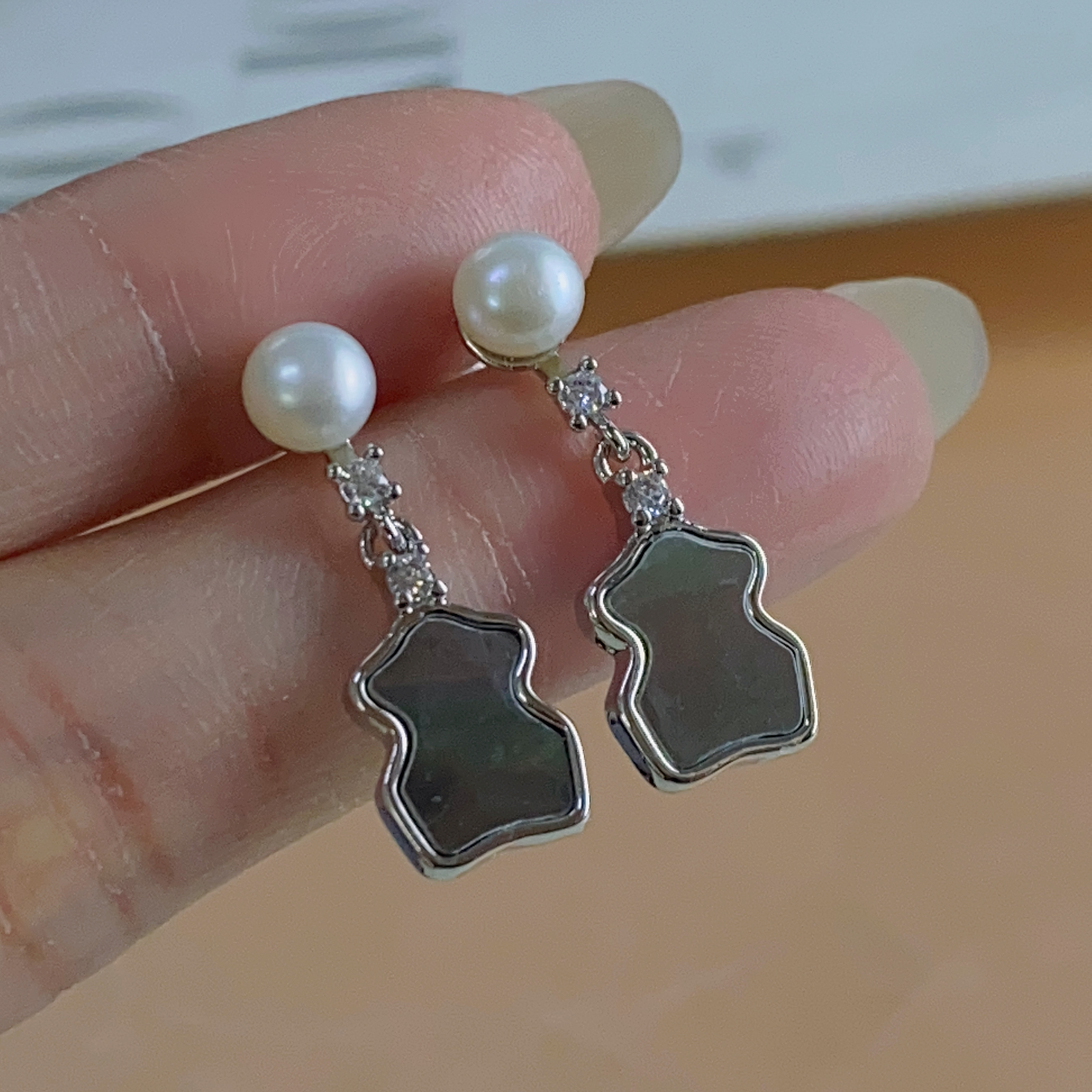 2888/ZY888-887 时尚精美百搭珍珠耳饰/多样性发/一对