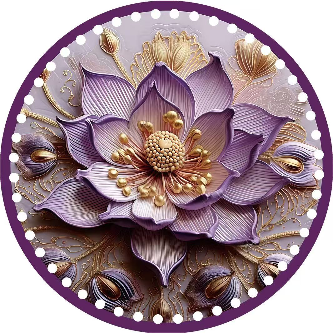 【拍5送1】麦田编织直径18厘米亚克力水晶板手工藤编底板