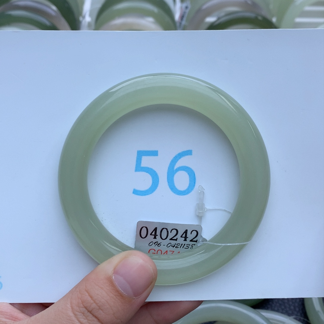 和田玉手镯未镶嵌美****0