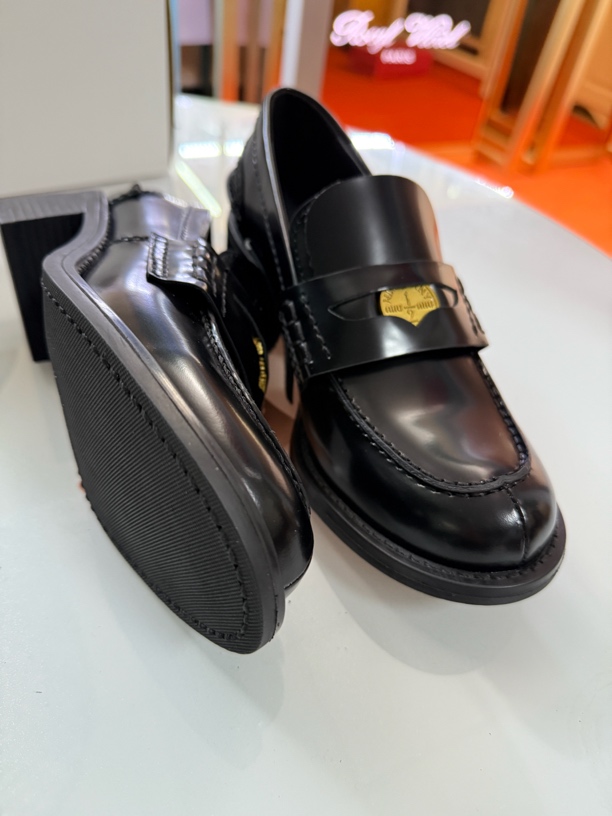 厚底金币4.5乐福鞋时装鞋防滑商务英伦风女鞋增高时尚圆头粗跟216