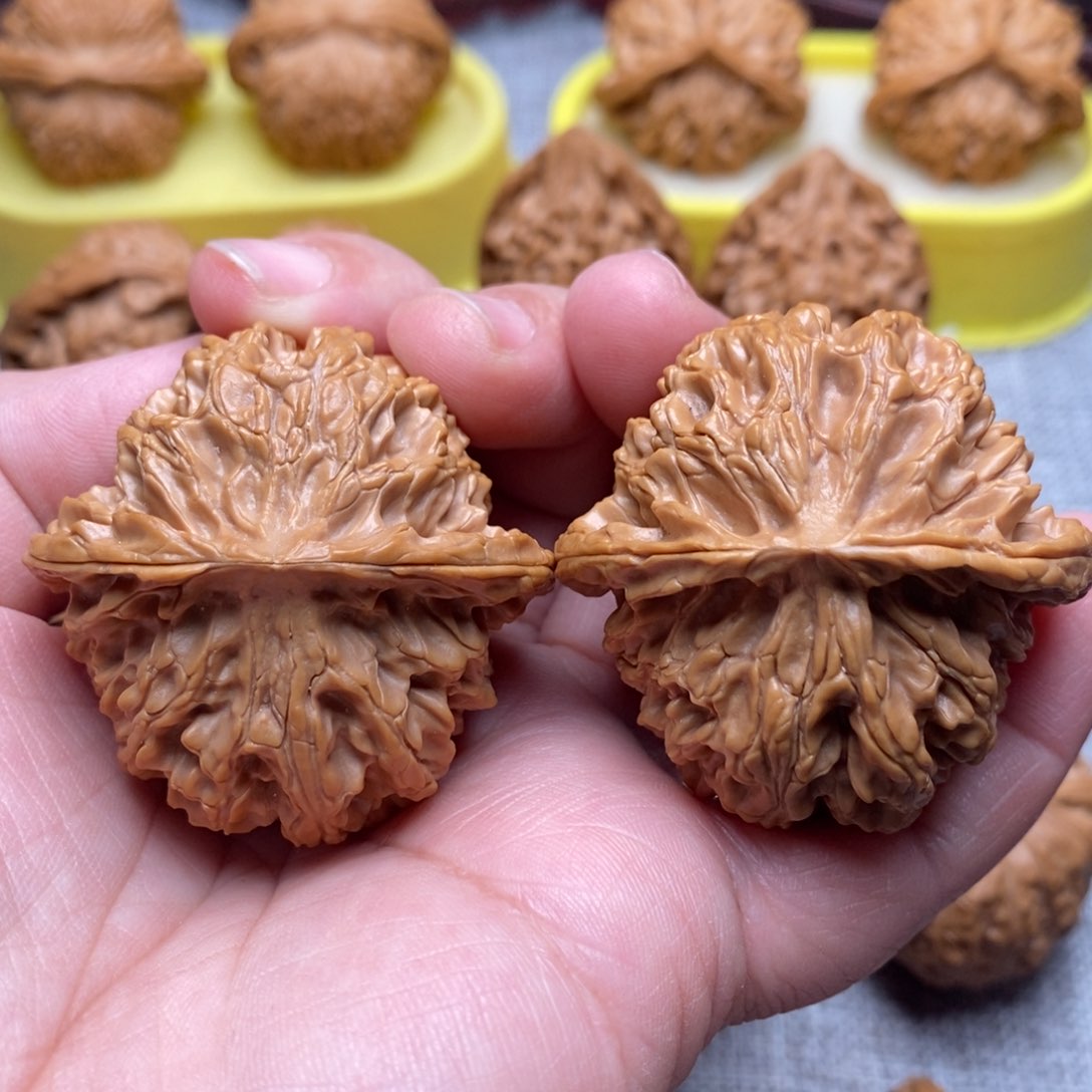 文玩核桃把件45全品肉球苹果园