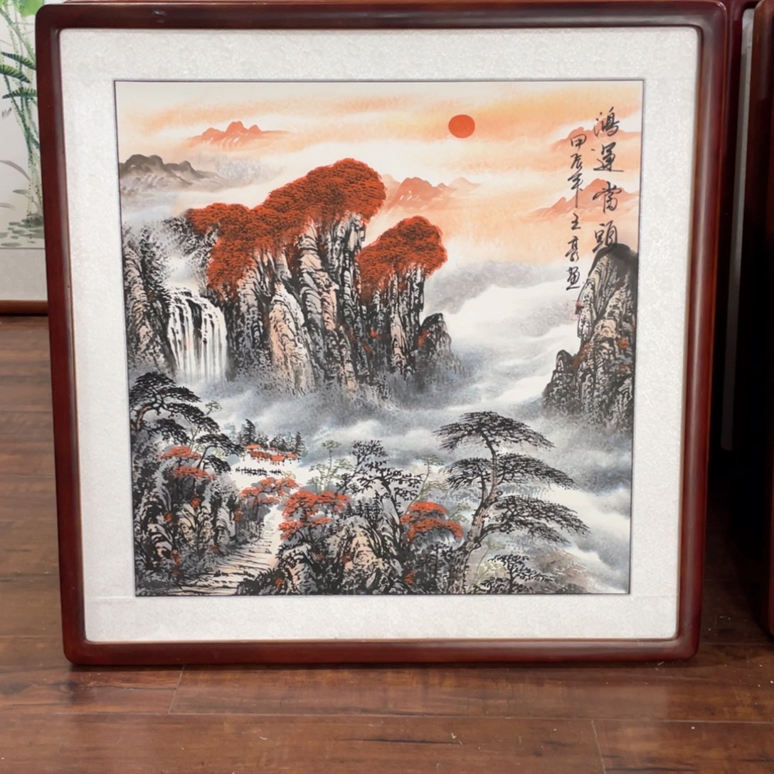 国画带框尺寸63*63厘米