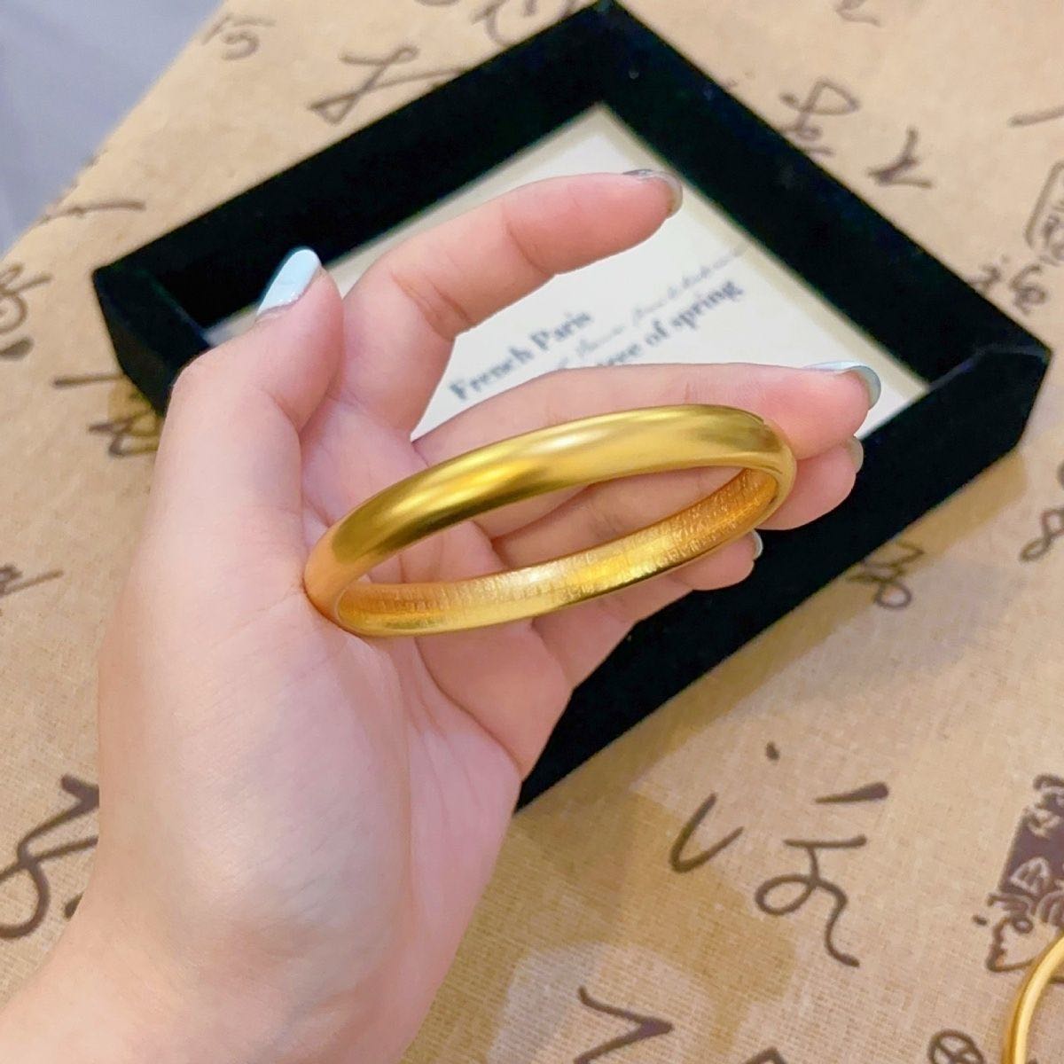 合金手镯 古法心经手镯宽版     时尚