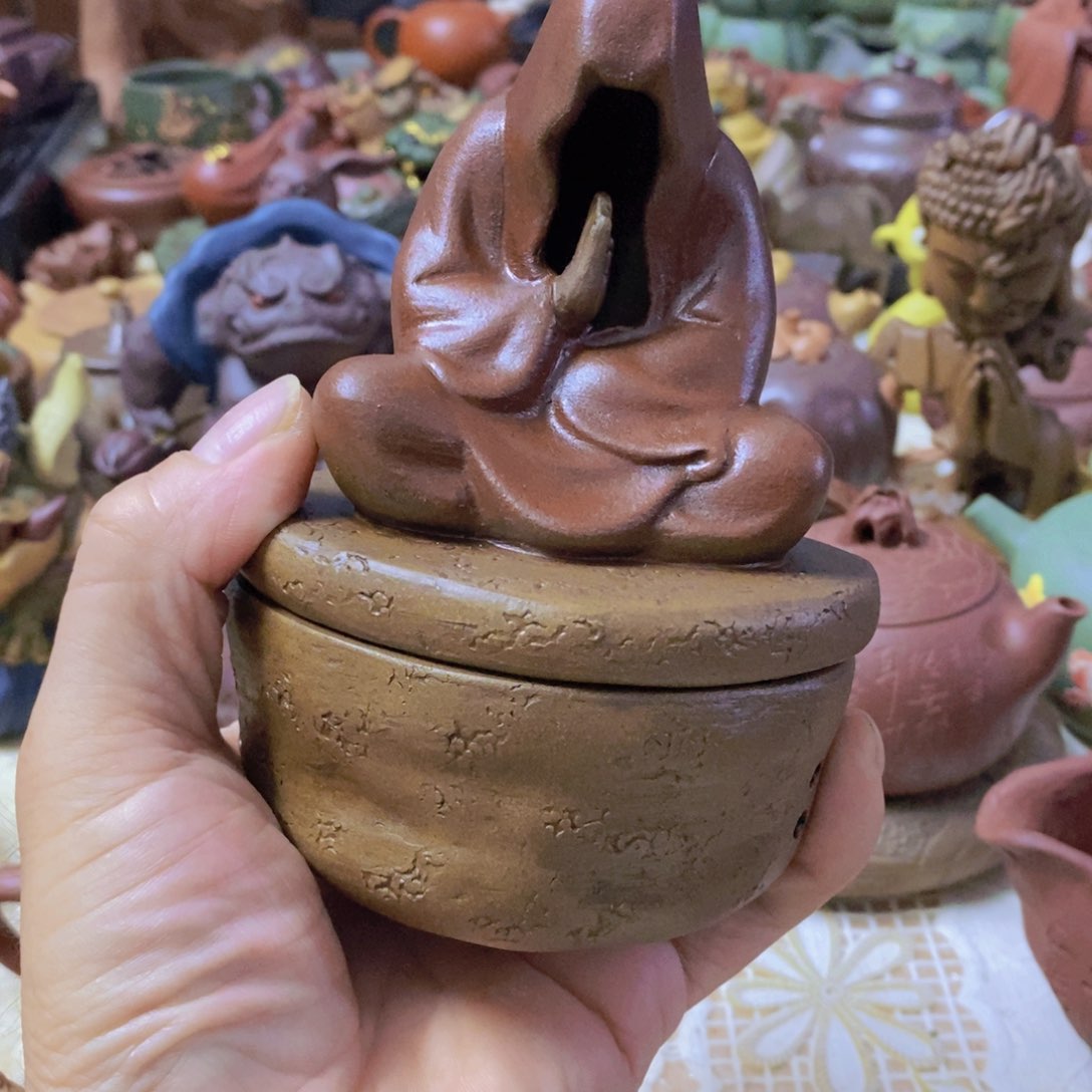 茶杯绿泥紫砂紫砂