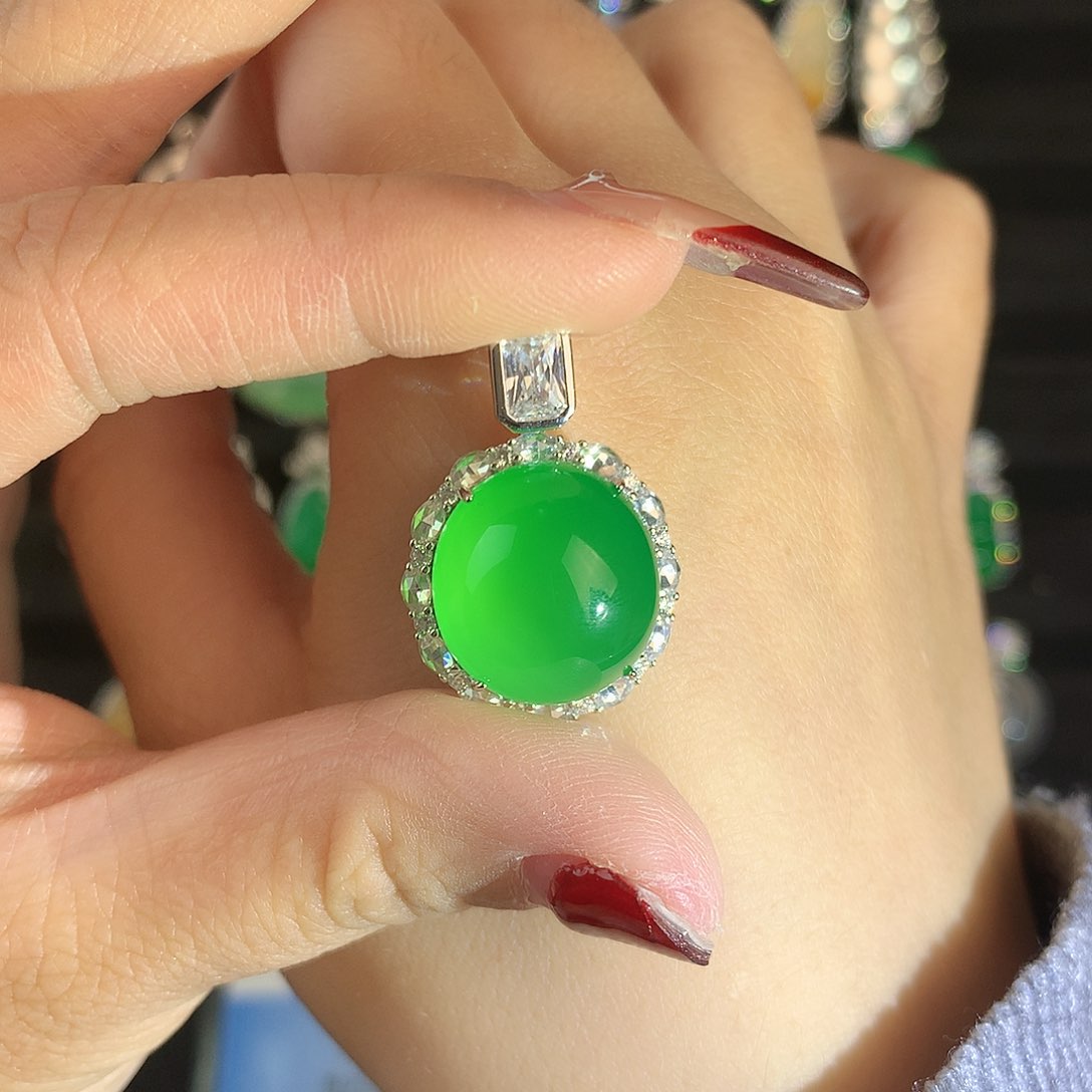 玛瑙/玉髓颈饰银S925镶嵌尚****何