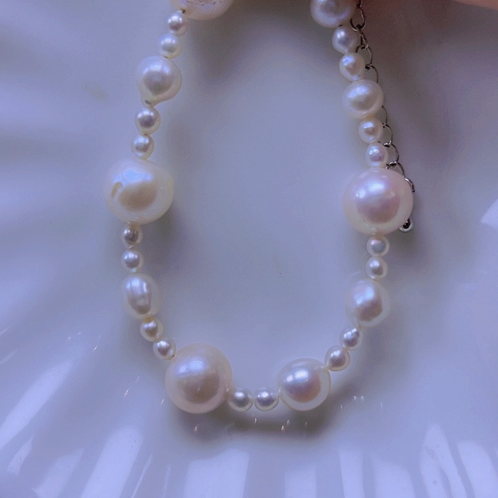 淡水珍珠手绳合金