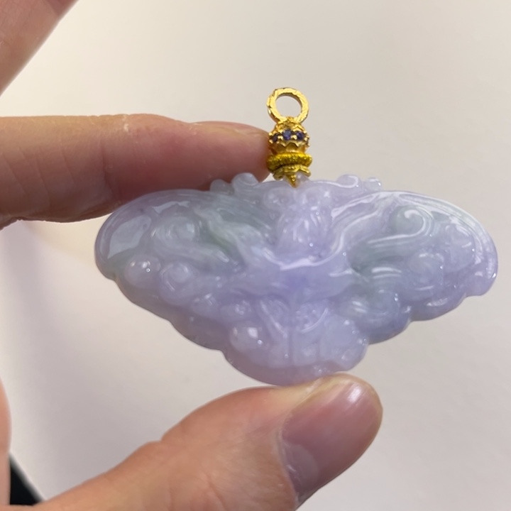 翡翠吊坠(赠链)未镶嵌代编织