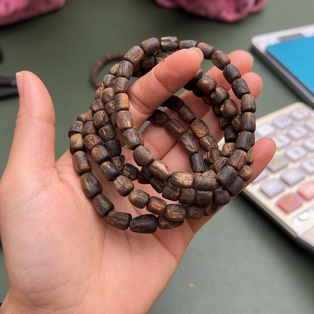 沉香手串乌身沉水6克0.7多样性发一条