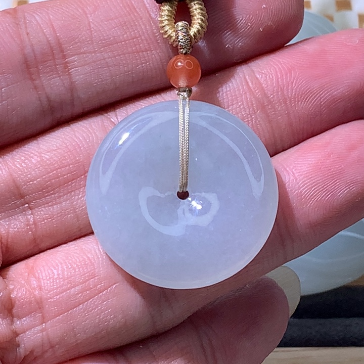 翡翠未镶嵌颈饰炸/平安扣