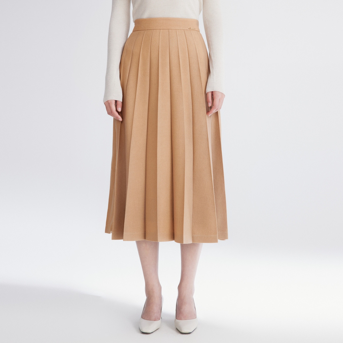 【KK专属】【绵羊毛】秋季商场同款时尚简约亲肤半身裙女