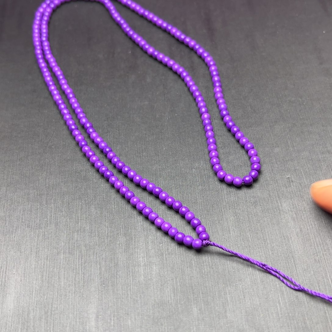 紫泥卡3老油紫吊坠绳