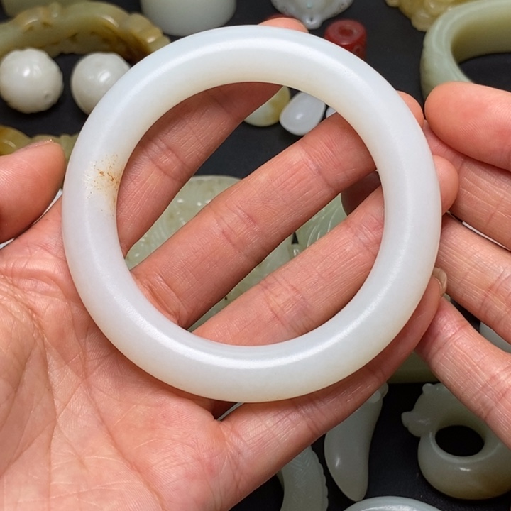 悟***#和田玉（糖玉）手镯未镶嵌