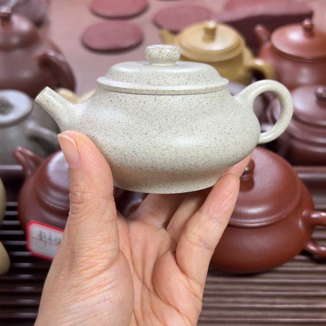 段泥茶壶梨花段 虚扁 140cc