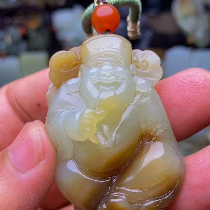 和田玉把件未镶嵌巢****宿