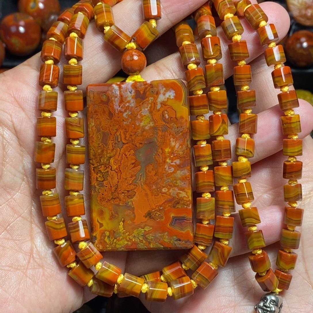 玛瑙/玉髓未镶嵌战国红