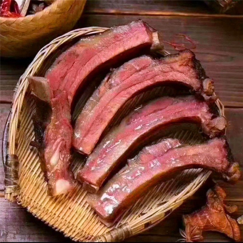 恩施特产宣恩大派正宗土猪排骨腊肉柴火烟熏风味独特腊味腊货散装