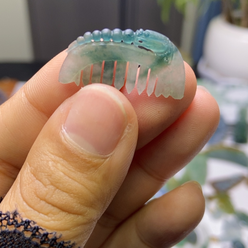 【闪购商品】定制翡翠未镶嵌梳子