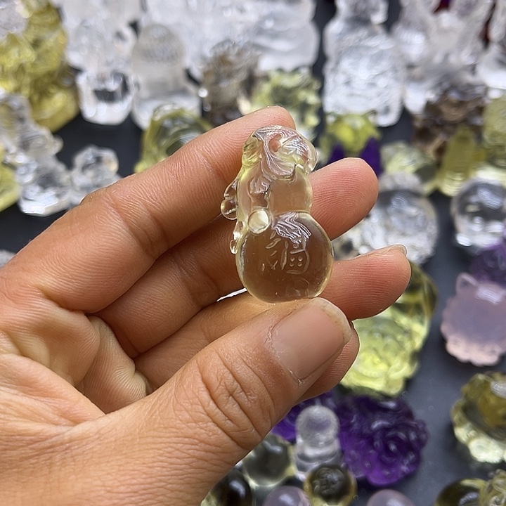 水晶摆件未镶嵌吊坠