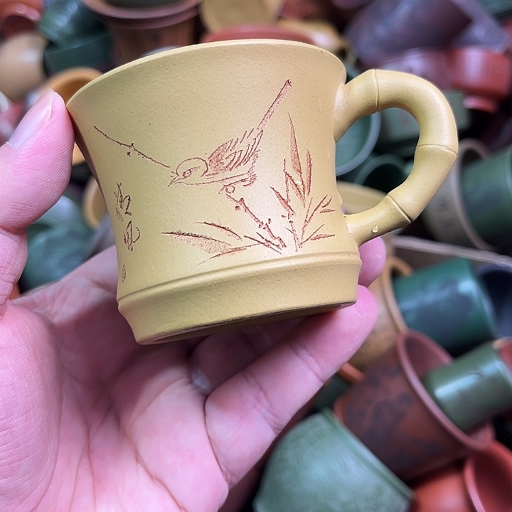 紫砂茶杯全手工紫砂主人杯